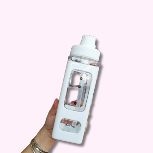 Bouteille Gourde Kawaii avec Paille