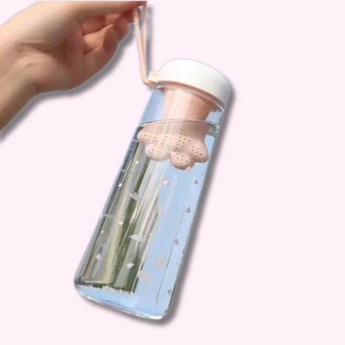 Bouteille Gourde Kawaii avec Filtre à Infusion Cordon
