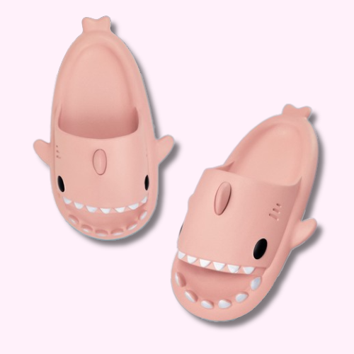 Sandale Claquette Pantoufle Requin Kawaii Rose Paire