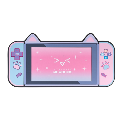 Tapis Clavier Souris Kawaii Chat Console Jeux