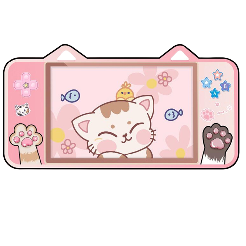 Tapis Kawaii Clavier Souris Chat Mignon Yeux fermés